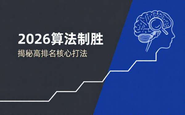 从2026算法看网站排名高的原因及打法