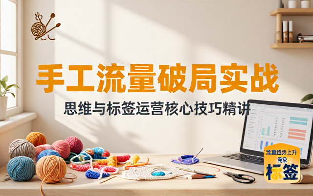 手工赛道运营实战课：掌握流量思维与标签机运营技巧
