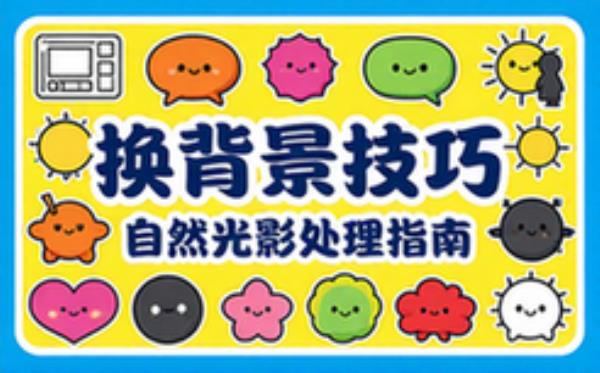 产品换背景融合及自然光影处理