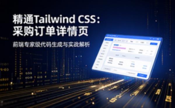 精通Tailwind CSS的前端专家生成采购订单详情页代码