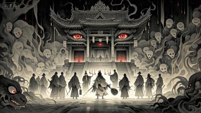 半夜乱坟岗现红眼白影，吓得我昏死街头！
