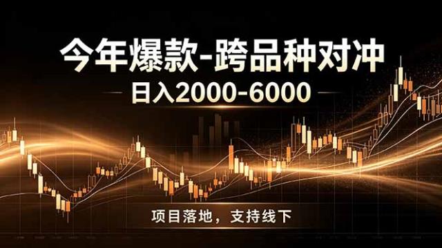 全新跨品种对冲模式上线！日稳定盈利 2000-6000，合规长久可批量放大