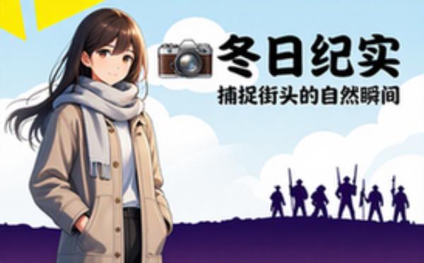 冬日街头真实抓拍人物自然随性纪实