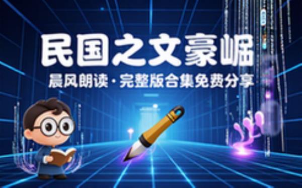 民国之文豪崛起 播讲 晨风朗读 完整版完整版合集免费分享