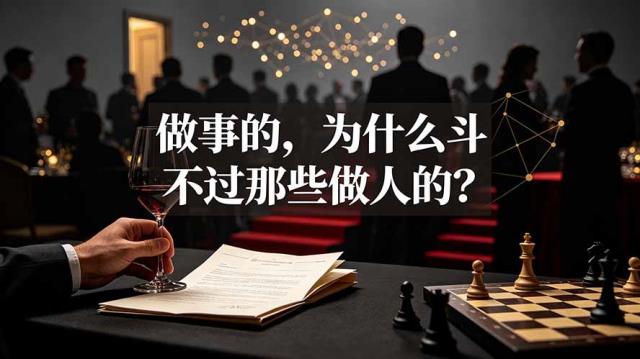 付费文章：做事的，为什么斗不过那些做人的？