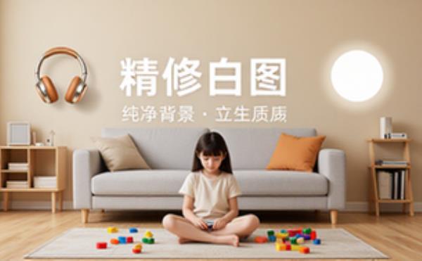 产品精修白底图纯净背景凸显立体质感