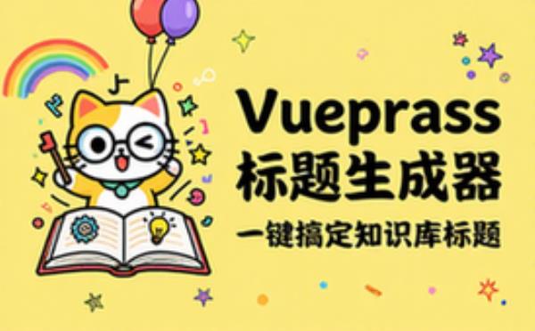 VuePress知识库标题生成器