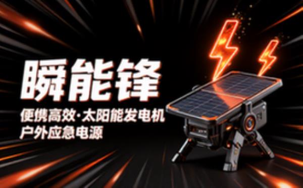 便携高效太阳能发电机 户外应急电源