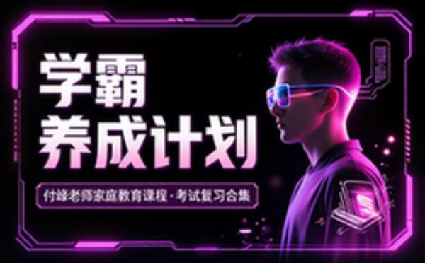 付峰老师家庭教育课程 学霸养成计划 学习辅导资料考试复习课程合集