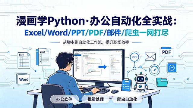 漫画学Python·办公自动化全实战：Excel_Word_PPT_PDF_邮件_爬虫一网打尽
