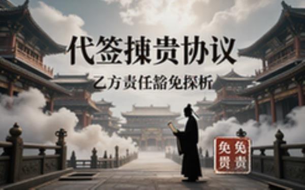 代签免责协议，乙方不担责