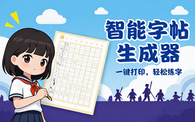 小学生练字字帖打印制作生成工具