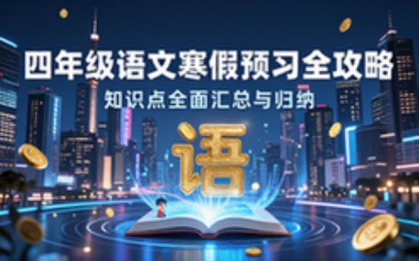 四年级下册语文寒假预习知识点全面汇总与归纳