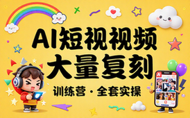 AI短视频批量复刻训练营全套实操