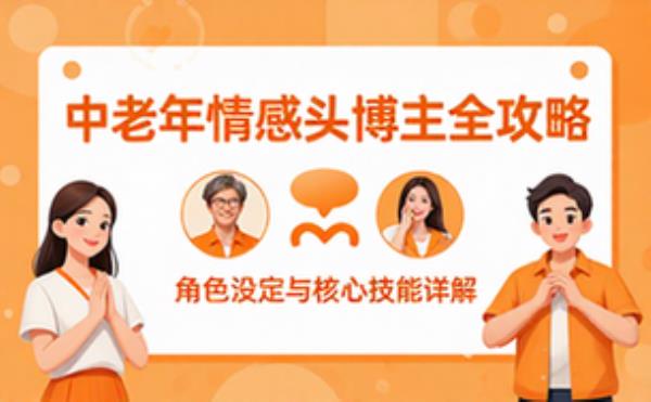 中老年情感领域头条博主角色设定与技能要求