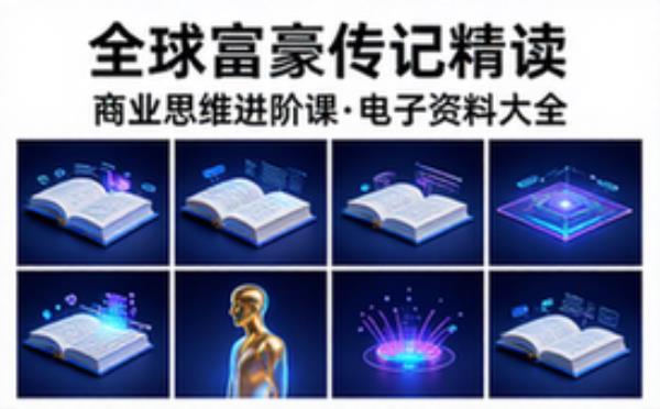 全球富豪传记精读：商业思维进阶课 电子书籍读物电子版资料大全