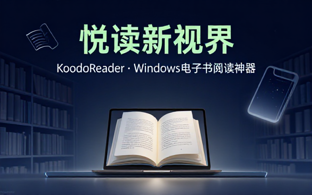 Windows高颜值电子书阅读神器koodoReader便携