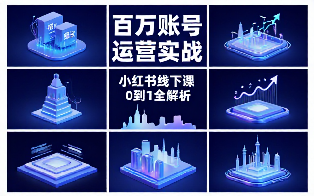 小红书线下百万级课程账号从0到百万运营课
