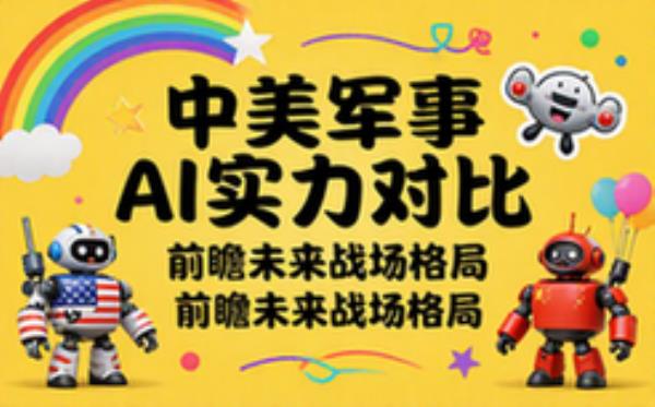 中美军事AI实力对比与前瞻