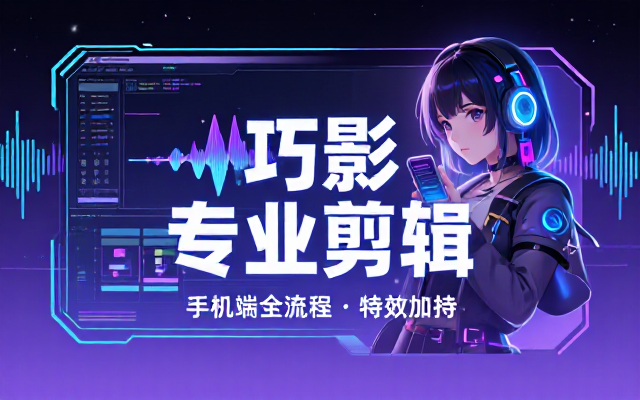 巧影移动端专业剪辑软件丰富特效功能满足手机端短视频全流程剪辑需求