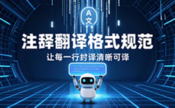 代码注释翻译格式规范