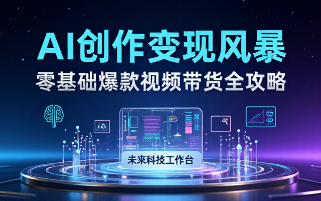 新手AI创作变现指南：制作爆款视频带货运营