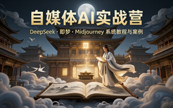 自媒体实战营，Deepseek、即梦 AI、Midjourney系统教程及案__