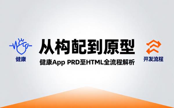 健康类 app 从 PRD 到 HTML 原型开发流程