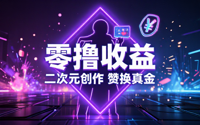 B站小红书发二次元视频零撸，赞换收益