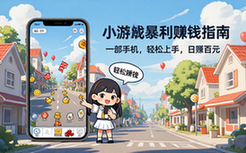 手机小游戏爆火项目操作指南，一部手机即可轻松上手赚钱