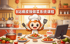 B站癞皮猴做菜教学视频系统学习课程入门到精通资料