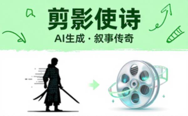 AI生成剪影叙事史诗海报