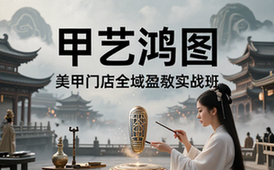 美甲店铺线上线下一体化运营实战盈利培训班
