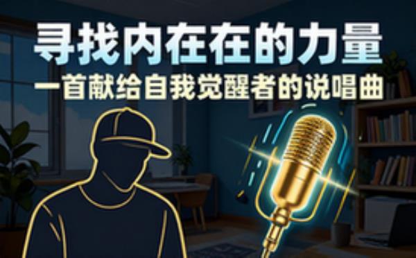 充当说唱歌手创作关于自我寻找力量的说唱曲