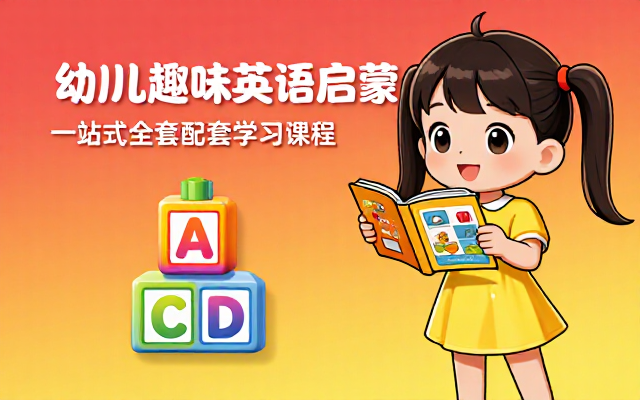 幼儿趣味英语启蒙一站式全套配套学习课程资源