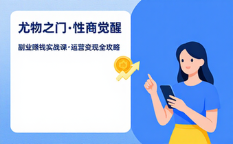 抖音爆款周媛黑白颠尤物之门性商课程 副业赚钱实战课程运营变现教程