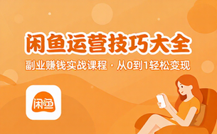 闲鱼运营技巧大全3_0 副业赚钱实战课程运营变现教程