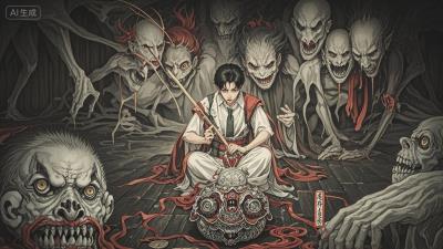 深夜灵柩旁惊现穿皮夹克人影，诡异梦境预示灾祸，接连噩运缠身难逃命