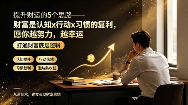 付费文章：提升财运的5个思路——财富是认知x行动x习惯的复利，愿你越努力，越幸运