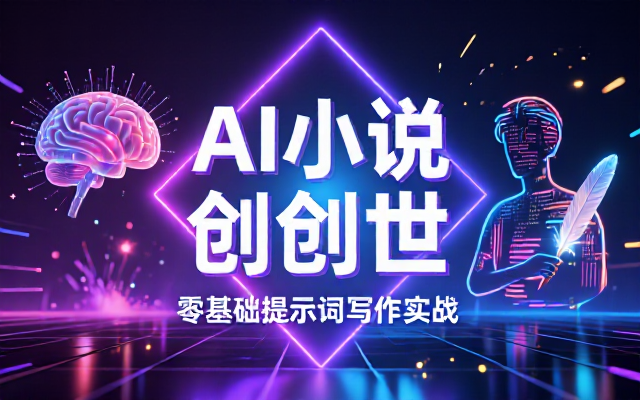 AI小说短故事实操：零基础掌握提示词写文