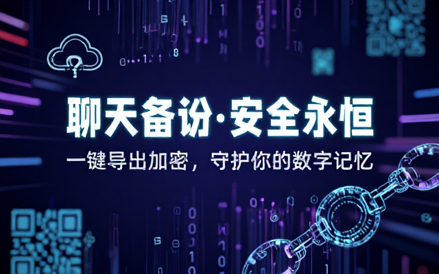 微信聊天记录一键备份导出链接及密码