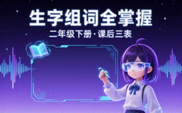 二年级语文下册课后三表生字组词汇总