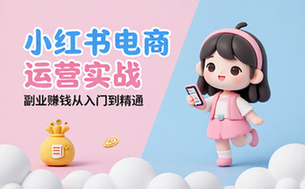 小红书电商运营从入门到精通 副业赚钱实战课程运营变现教程