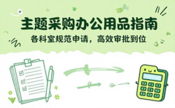关于各科室主题教育申请采购办公用品的请示