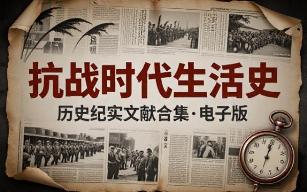 抗战时代生活史历史纪实书籍电子版资源合集