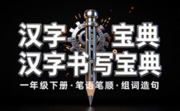 小学一年级下册语文写字表笔画笔顺组词造句学习资料