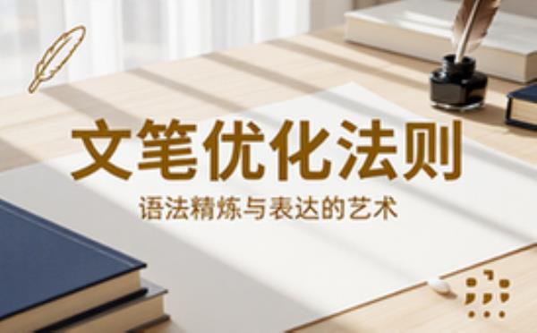 优化文章文笔及语法的方法与原则
