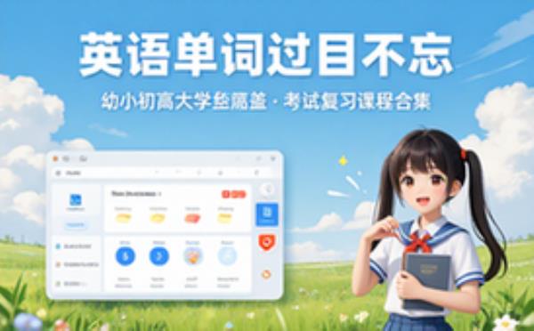幼小学初中高中大学英语单词过目不忘 学习辅导资料考试复习课程合集