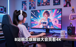 哔哩哔哩概念版大会员解锁权限超清4K视频观看资料