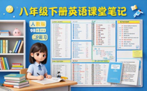 人教版八年级下册英语课堂笔记-学生适用-重点整理-助复习-文字资料